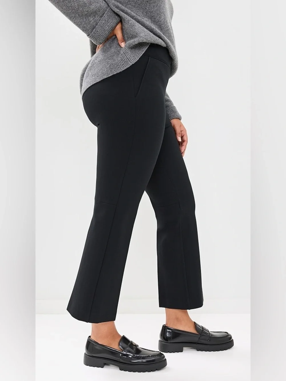 Spanx Perfect Pant Kick Flare Cropped in Black, Women’s size Large - Picture 11 of 15